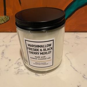 NWT Bath and Body Works Marshmallow Fireside/Black Cherry Merlot Single-wick
